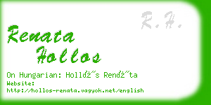 renata hollos business card